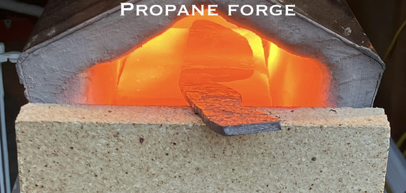 Workpiece in hot forge